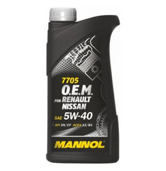 ������ �������� ����� Mannol O.E.M. for Renault Nissan 5W-40 ������������� | ������� 4036021101514