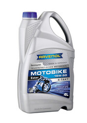������ �������� ����� Ravenol Motobike 4-T Ester 15W-50 (4�) new ����������������� | ������� 4014835731295